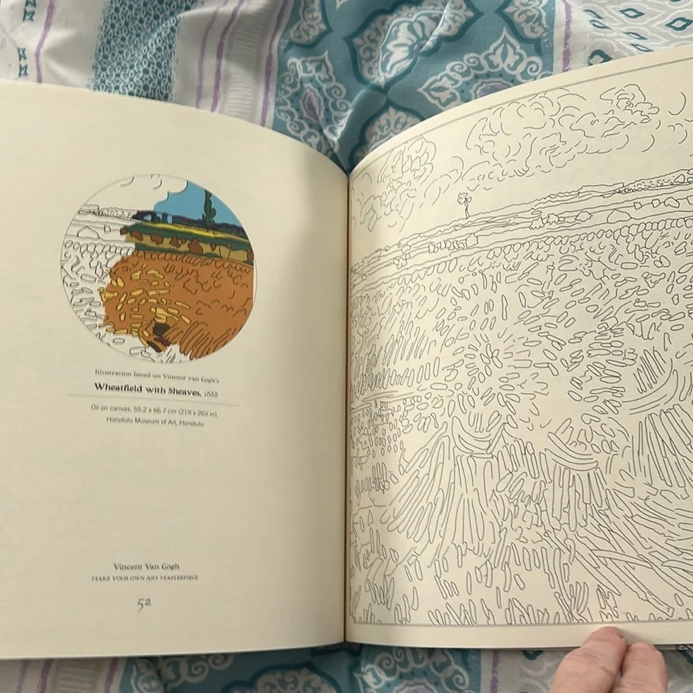 Vincent Van Gogh coloring book